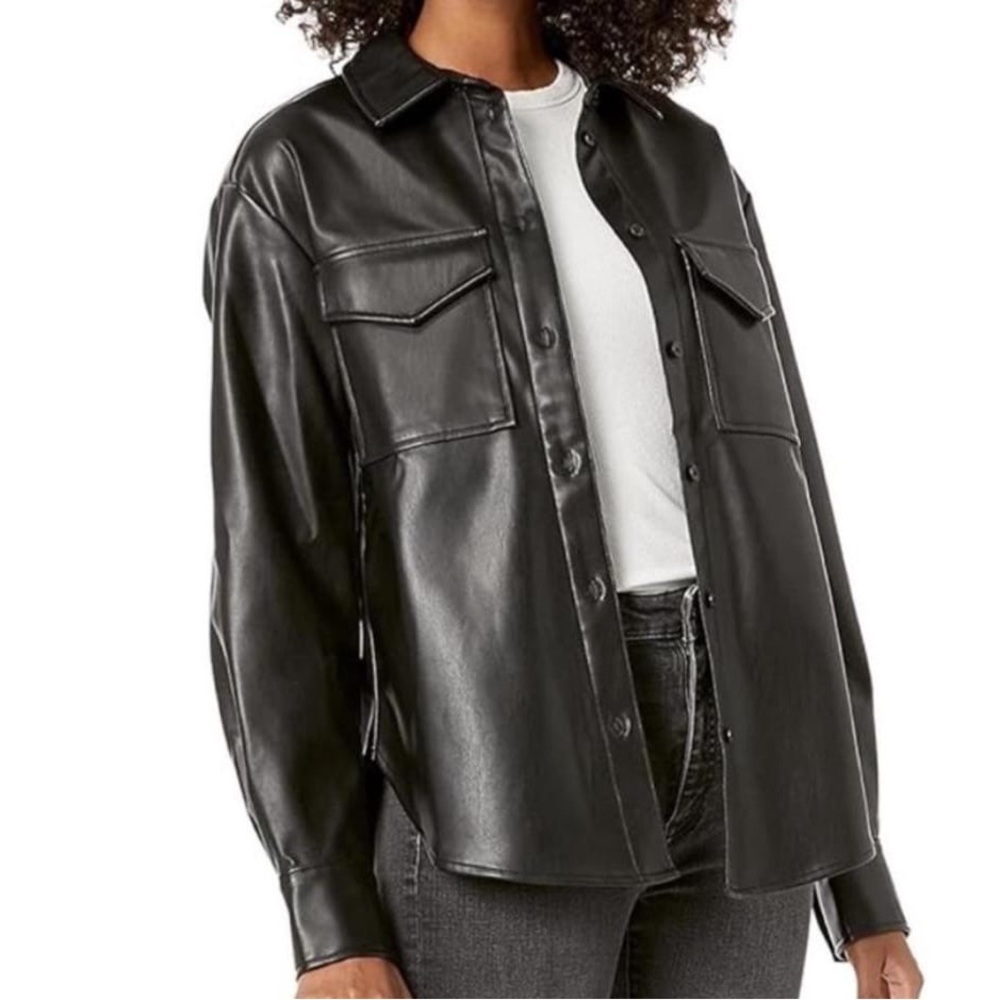 Black Leather Women's Jacket